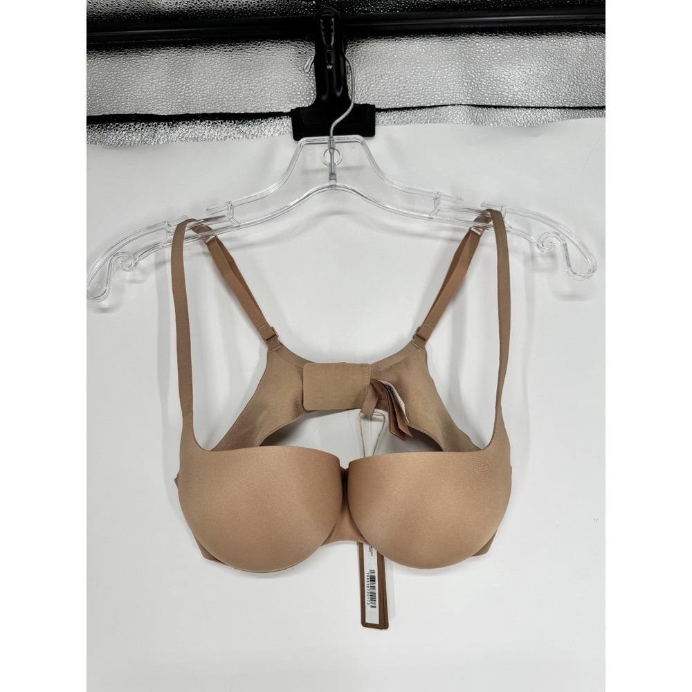 SKIMS Ultimate Push Up Balconette Bra Womens Size 34A Clay Tan Padded Underwired